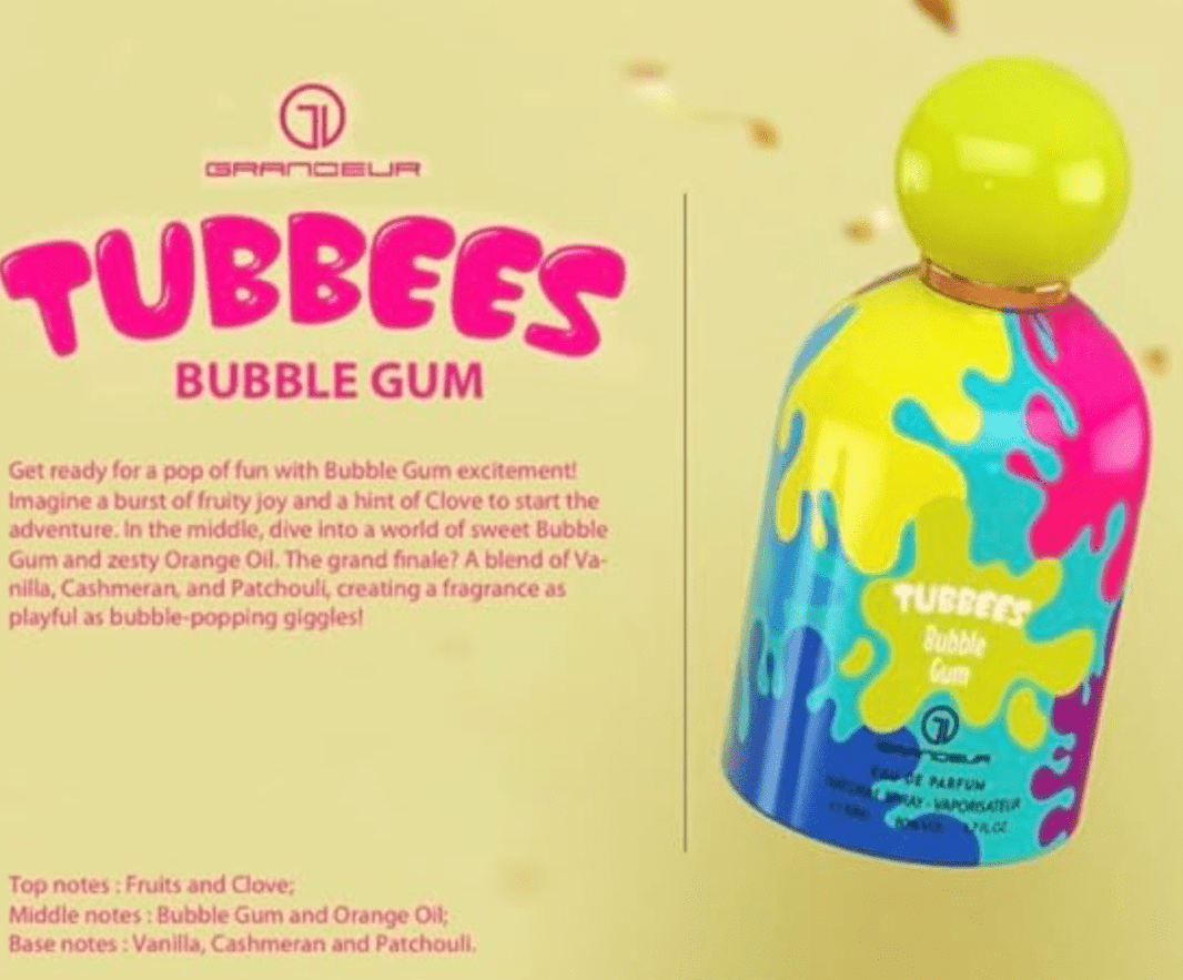 Grandeur Tubbees Bubble Gum Eau De Parfum 1.7oz-Grandeur Tubbees Bubble Gum Eau De Parfum 1.7oz