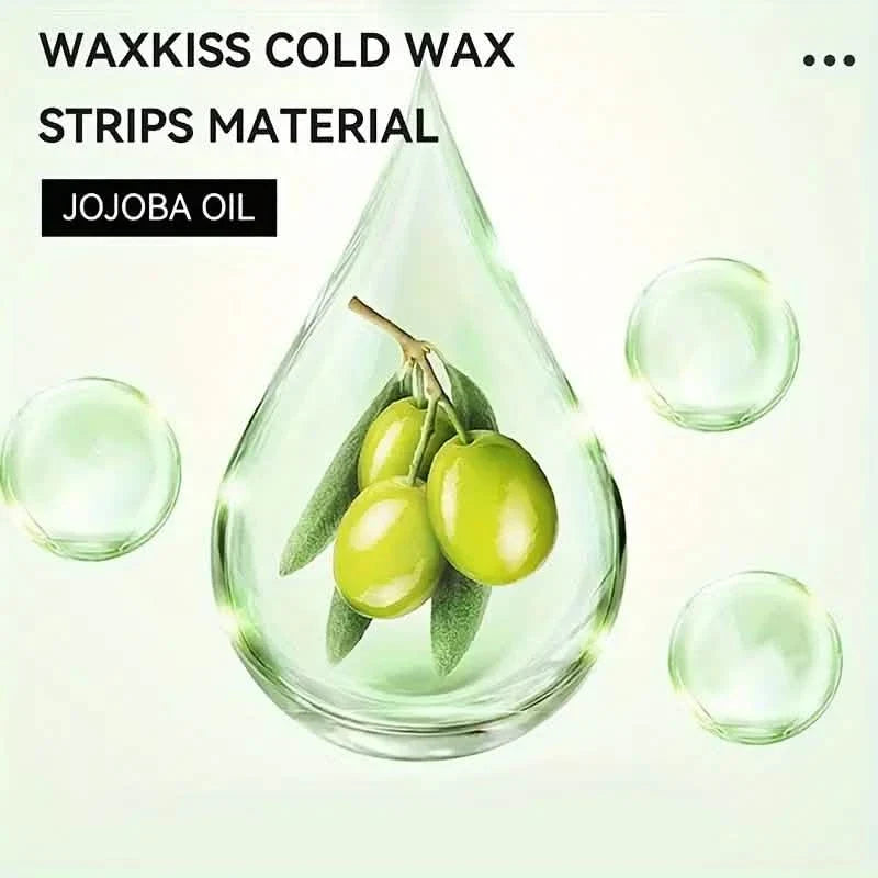 20-Pack: Green Aloe Vera Hair Removal Wax Strips-20-Pack: Green Aloe Vera Hair Removal Wax Strips