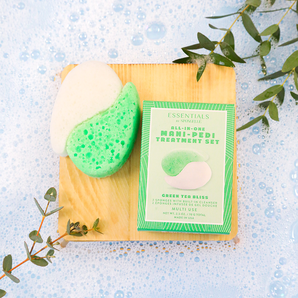 Green Tea Bliss Mani-Pedi Treatment Set | Essentials-Green Tea Bliss Mani-Pedi Treatment Set | Essentials
