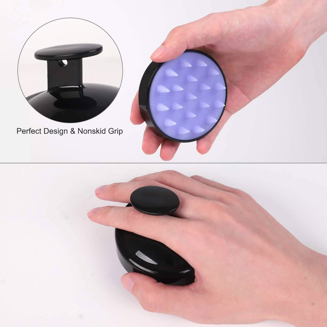 Hair Shampoo Brush with Soft Silicone Scalp Massager-Hair Shampoo Brush with Soft Silicone Scalp Massager