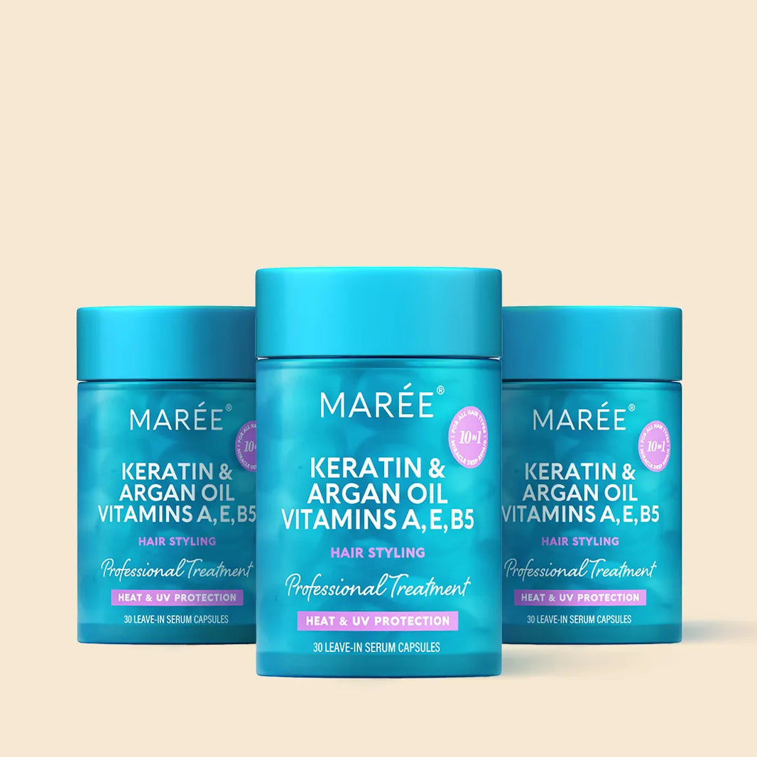 Keratin Oil Capsules for Frizz Control-Keratin Oil Capsules for Frizz Control