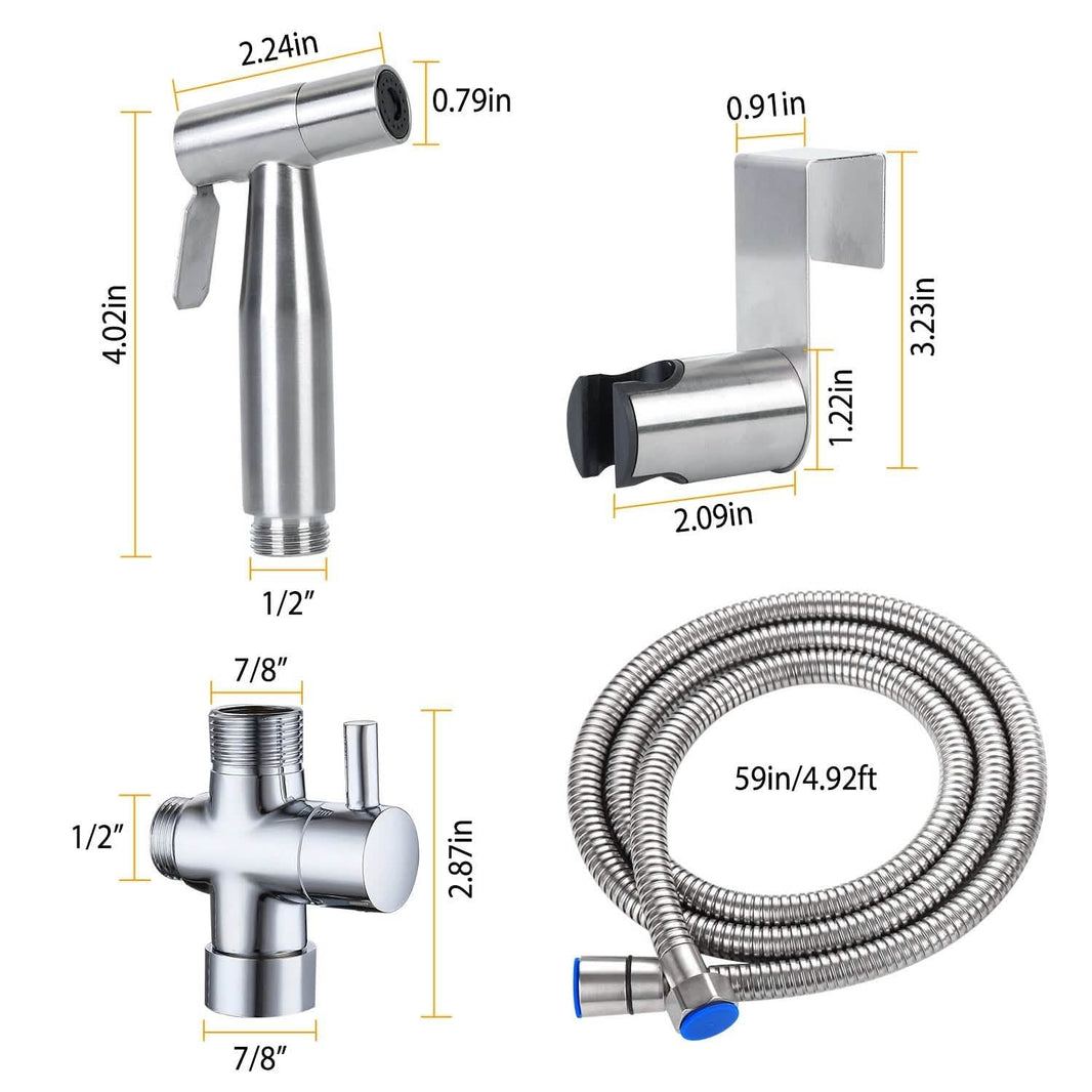 Handheld Bidet Sprayer Stainless Steel-Handheld Bidet Sprayer Stainless Steel