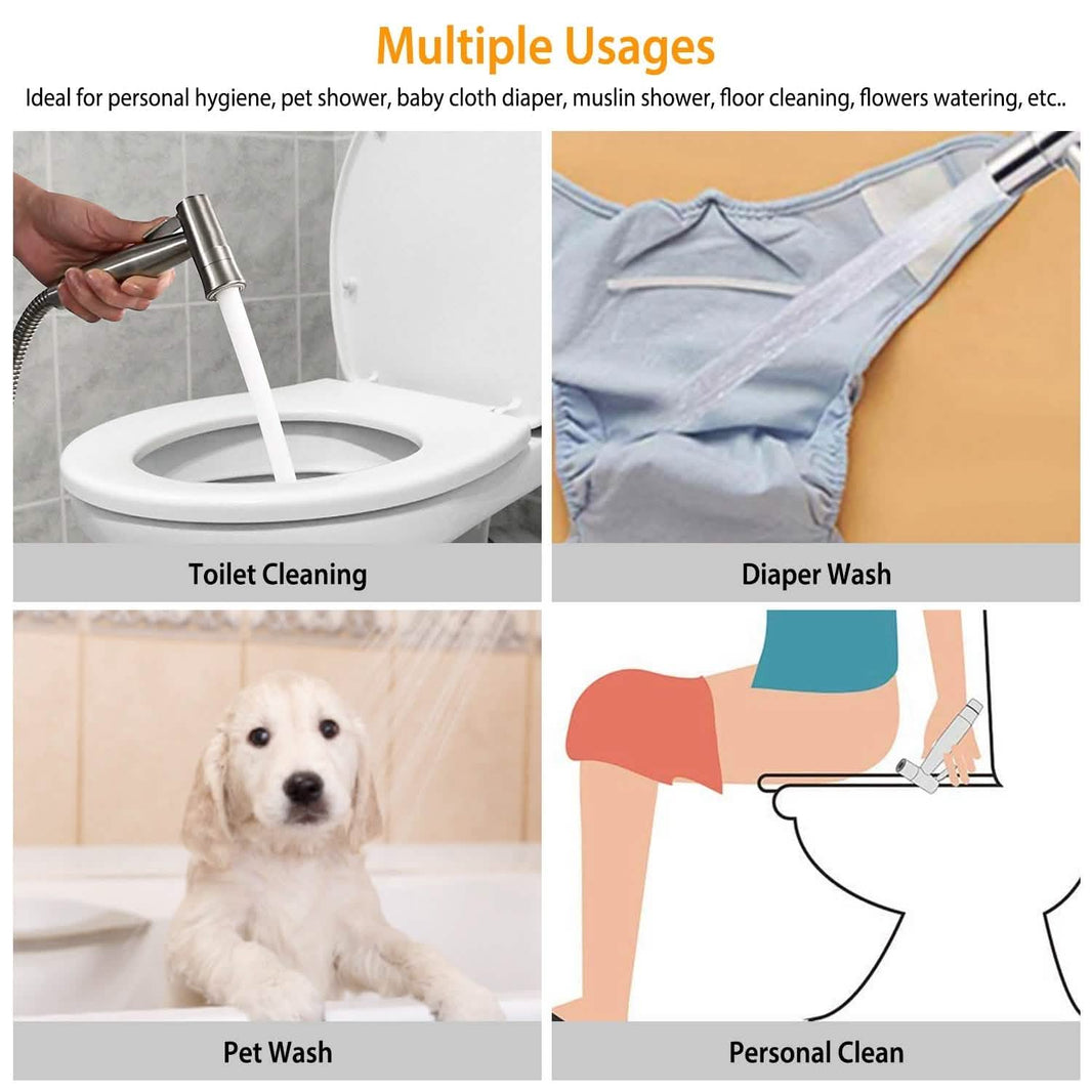 Handheld Bidet Sprayer Stainless Steel-Handheld Bidet Sprayer Stainless Steel