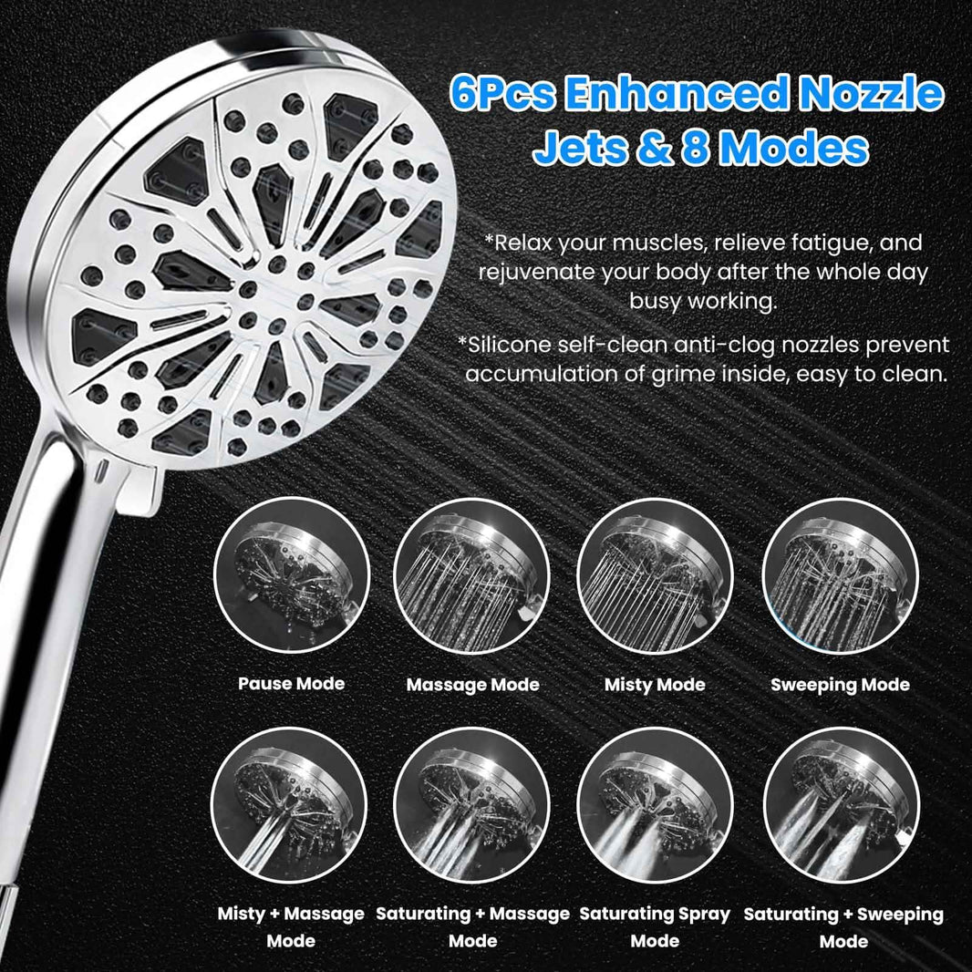 Handheld Filtered High Pressure Shower Head-Handheld Filtered High Pressure Shower Head