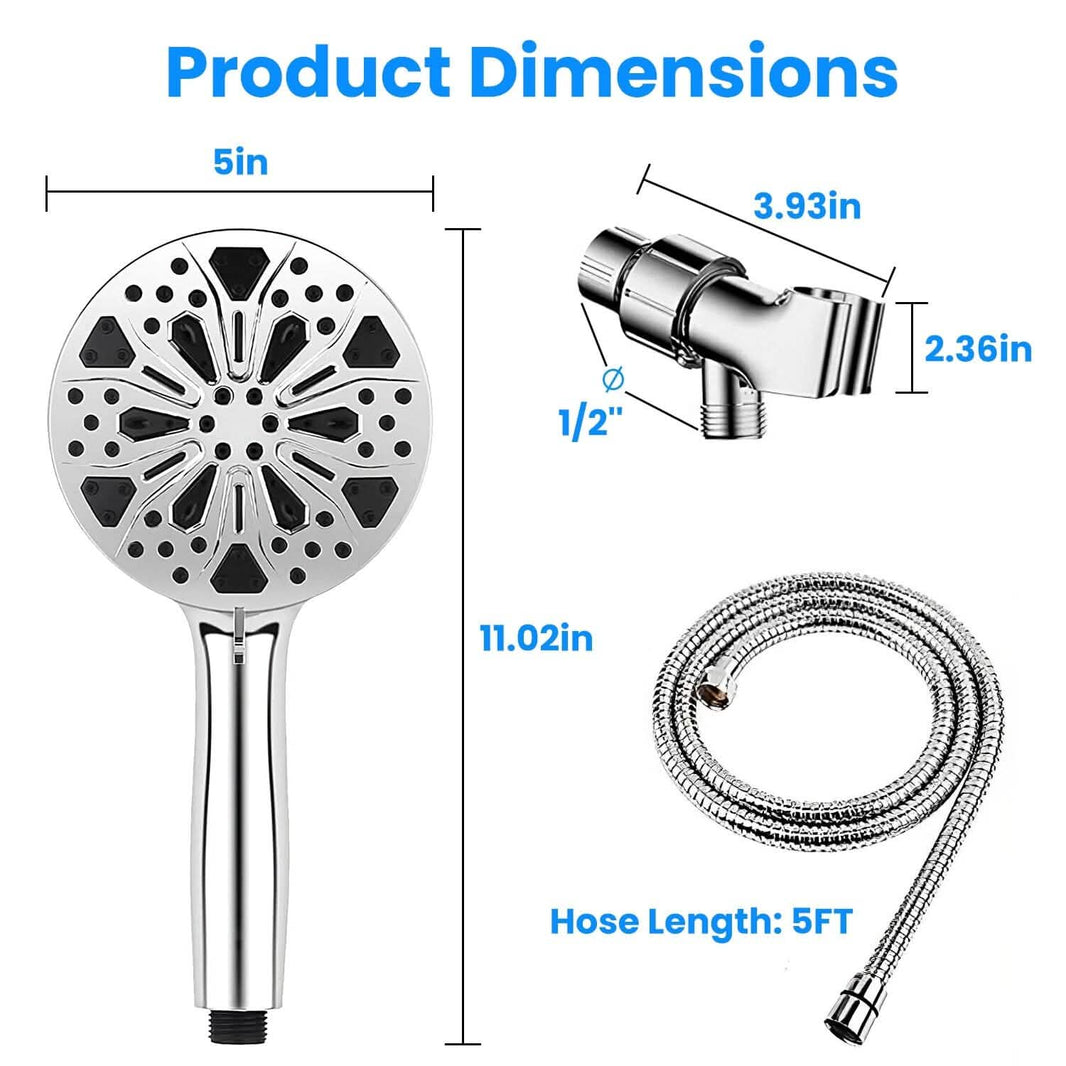 Handheld Filtered High Pressure Shower Head-Handheld Filtered High Pressure Shower Head