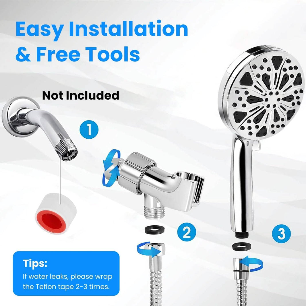 Handheld Filtered High Pressure Shower Head-Handheld Filtered High Pressure Shower Head