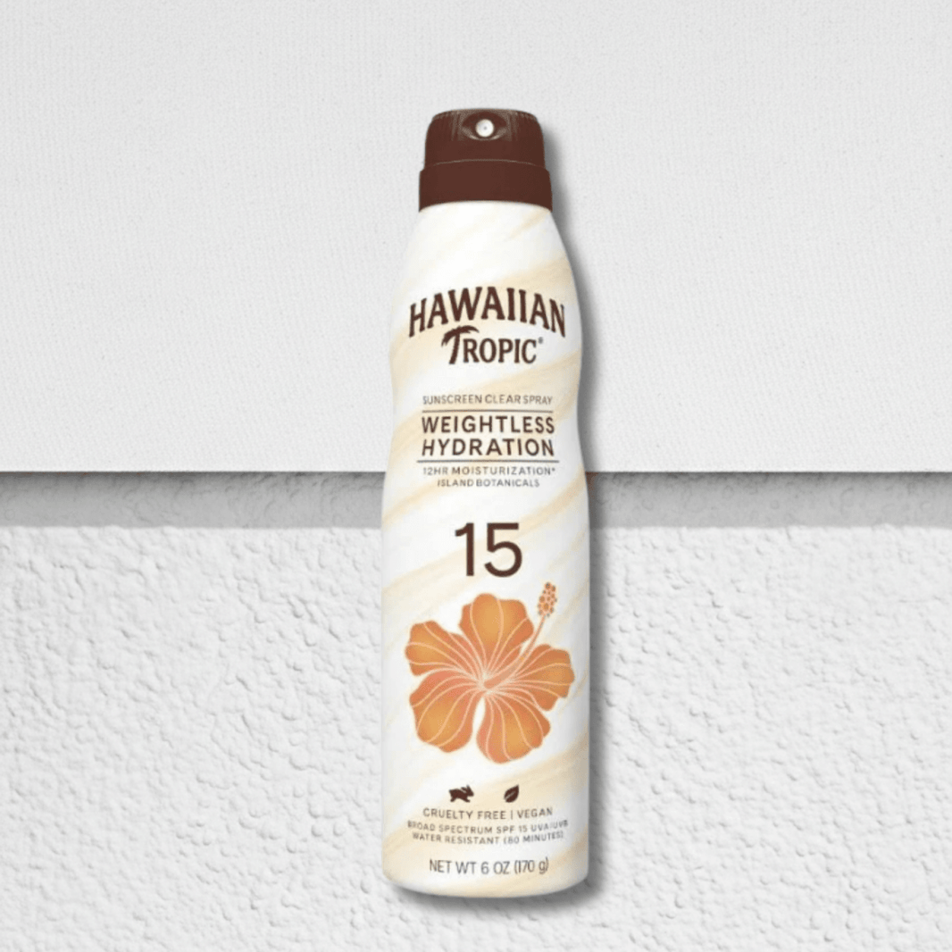 Hawaiian Tropic Sunscreen Clear Spray Weightless Hydration SPF 15 6oz-Hawaiian Tropic Sunscreen Clear Spray Weightless Hydration SPF 15 6oz