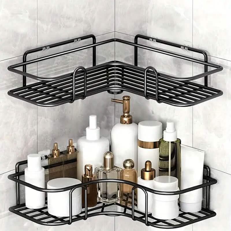 Heavy-Duty Triangle Wall Mounted Shower Caddy Rack-Heavy-Duty Triangle Wall Mounted Shower Caddy Rack