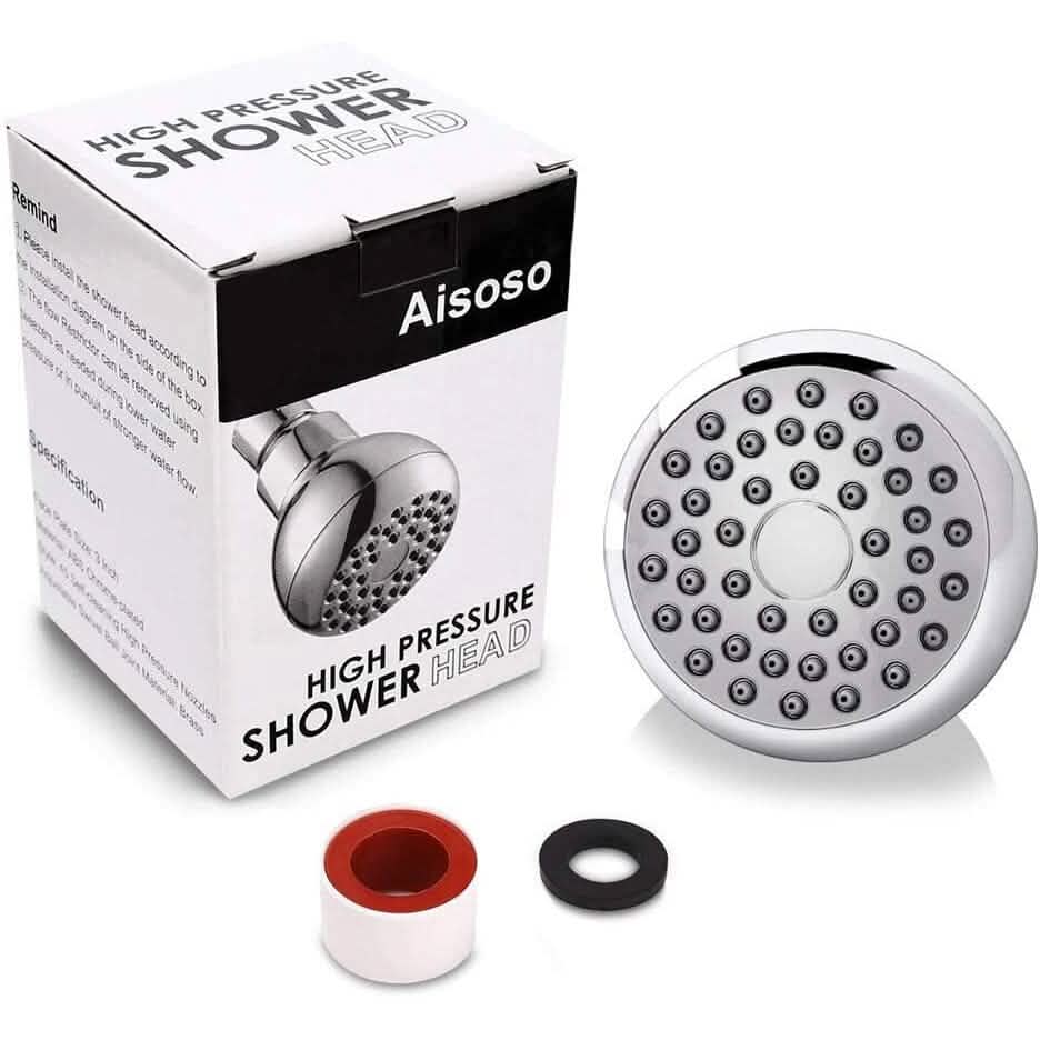 High Pressure Shower Head 3" Anti-clog Anti-leak Fixed with Adjustable Swivel Brass Ball Joint-High Pressure Shower Head 3" Anti-clog Anti-leak Fixed with Adjustable Swivel Brass Ball Joint
