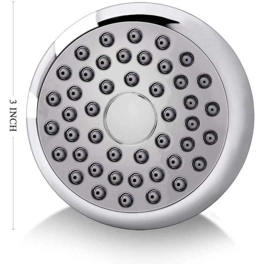 High Pressure Shower Head 3" Anti-clog Anti-leak Fixed with Adjustable Swivel Brass Ball Joint-High Pressure Shower Head 3" Anti-clog Anti-leak Fixed with Adjustable Swivel Brass Ball Joint