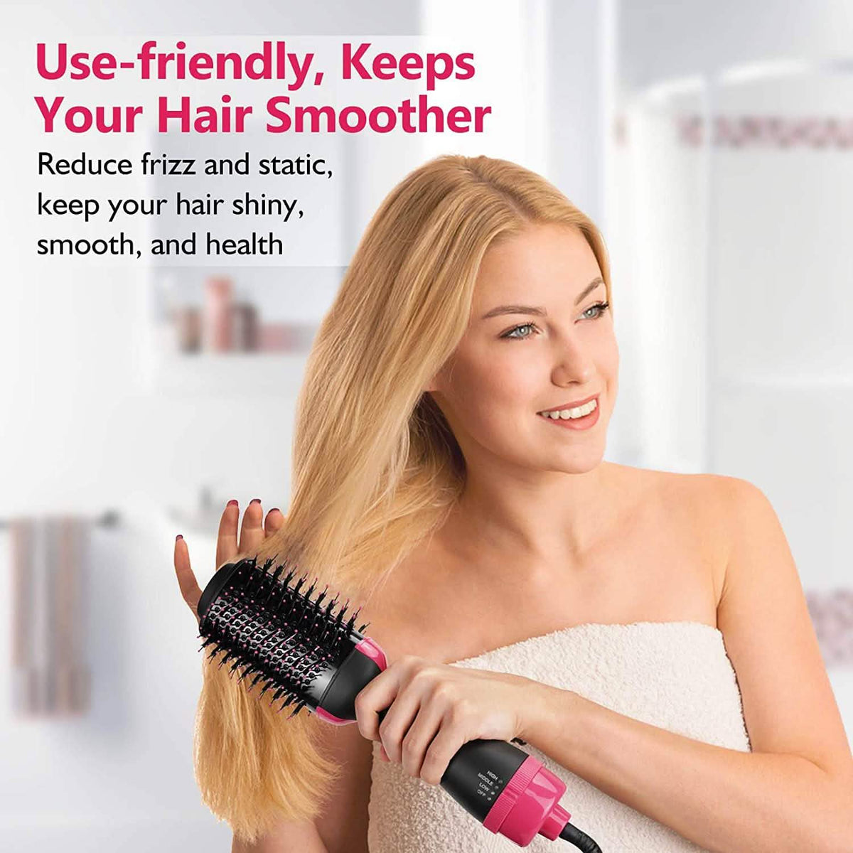 HIPPIH Hot Air Brush Styler and Dryer-HIPPIH Hot Air Brush Styler and Dryer