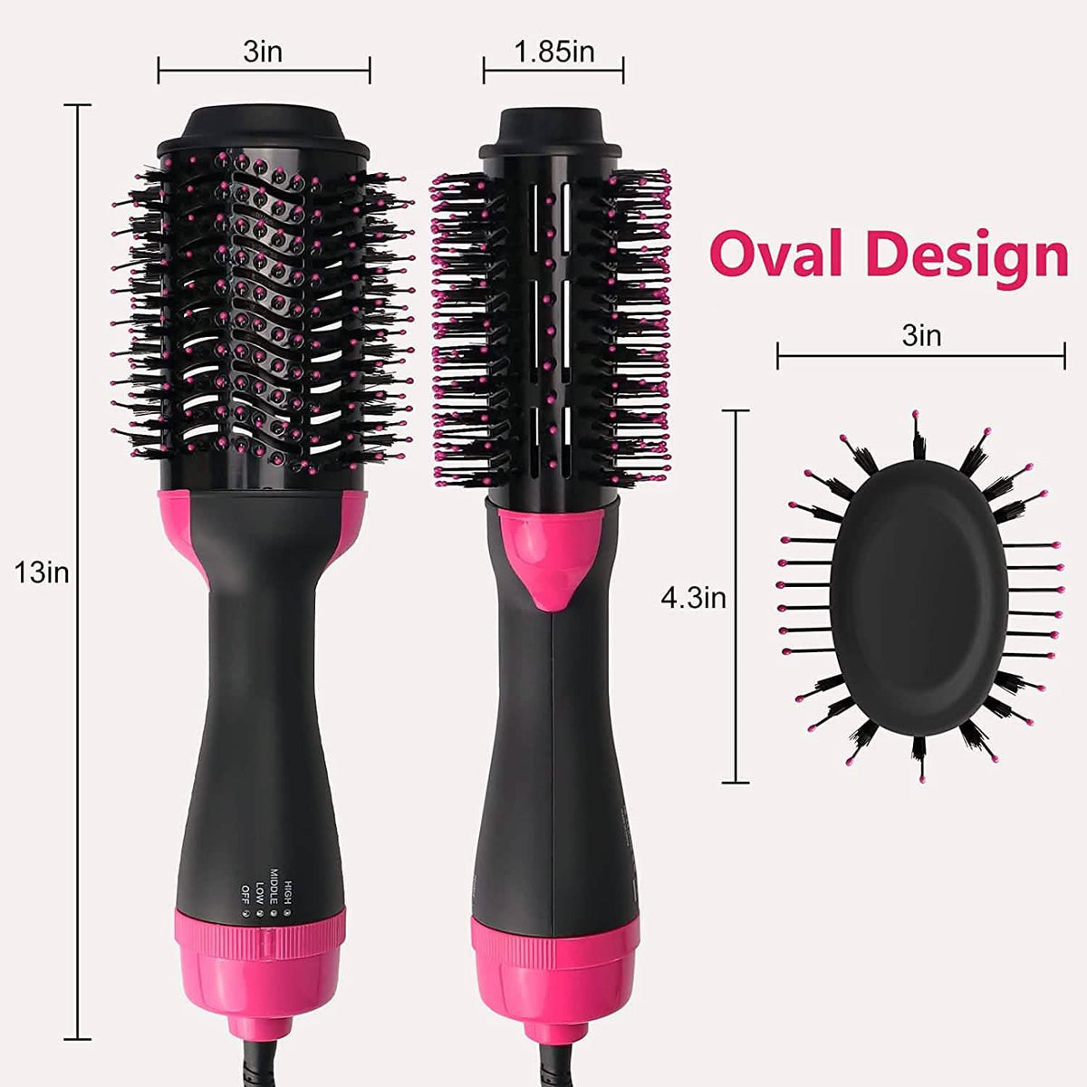HIPPIH Hot Air Brush Styler and Dryer-HIPPIH Hot Air Brush Styler and Dryer