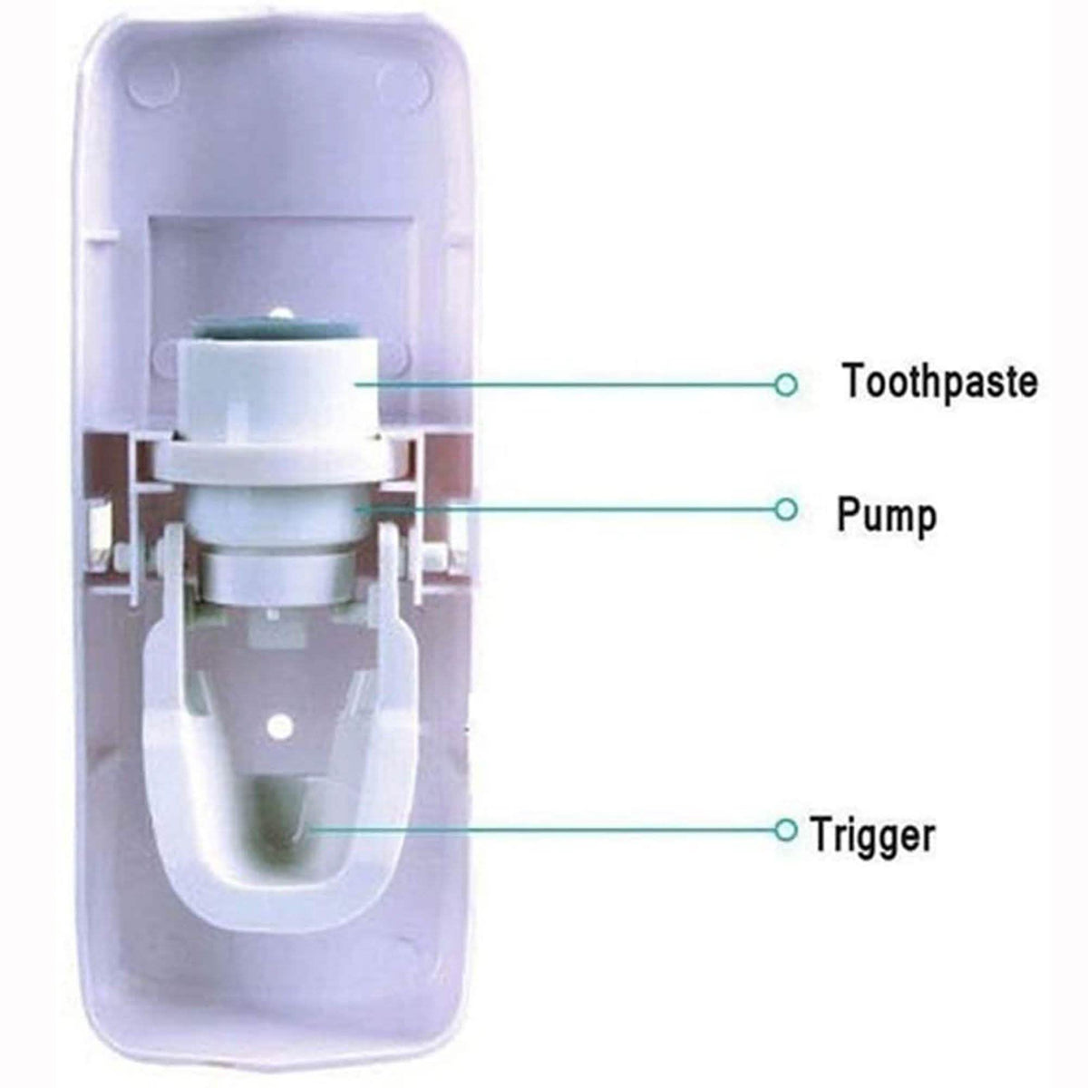 Home Automatic Toothpaste Dispenser + 5 Toothbrush Holder Set-Home Automatic Toothpaste Dispenser + 5 Toothbrush Holder Set
