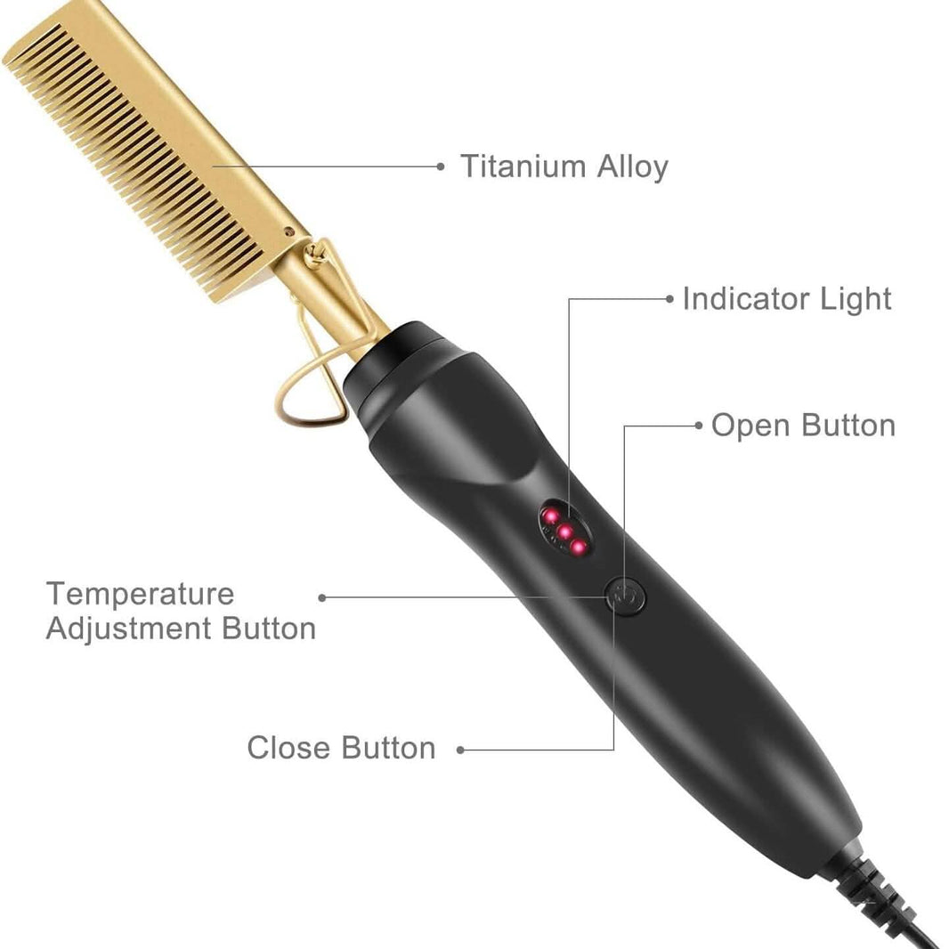 Hot Comb Hair Straightener Comb-Hot Comb Hair Straightener Comb