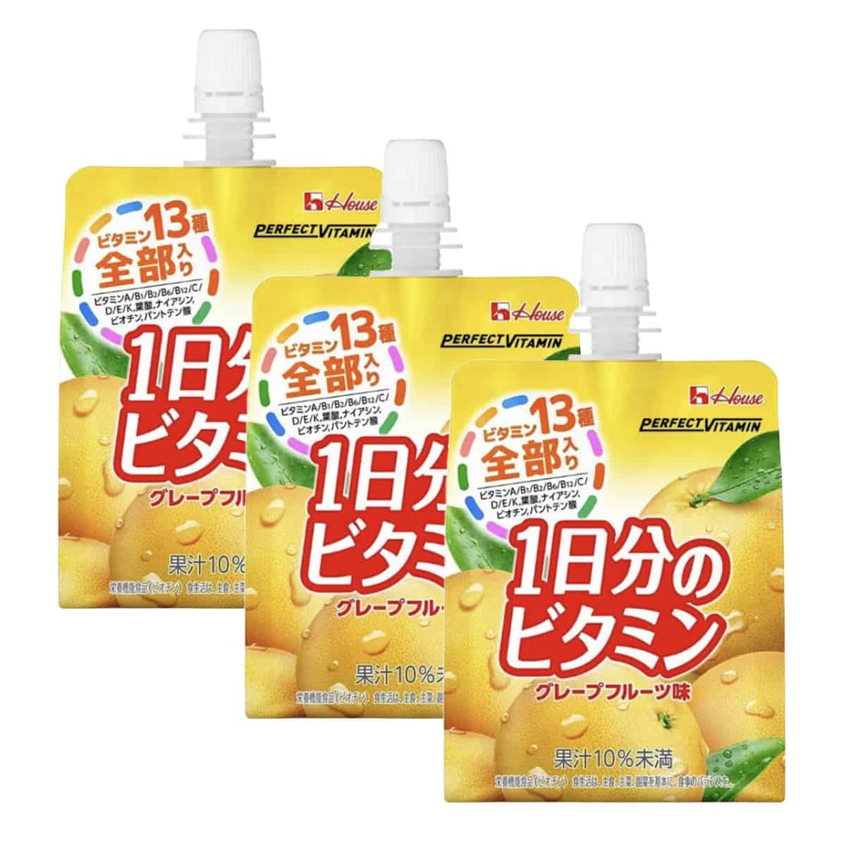 House Wellness Foods Perfect Vitamin Jelly Grapefruit Flavor 180 G x 3 Pcs-House Wellness Foods Perfect Vitamin Jelly Grapefruit Flavor 180 G x 3 Pcs