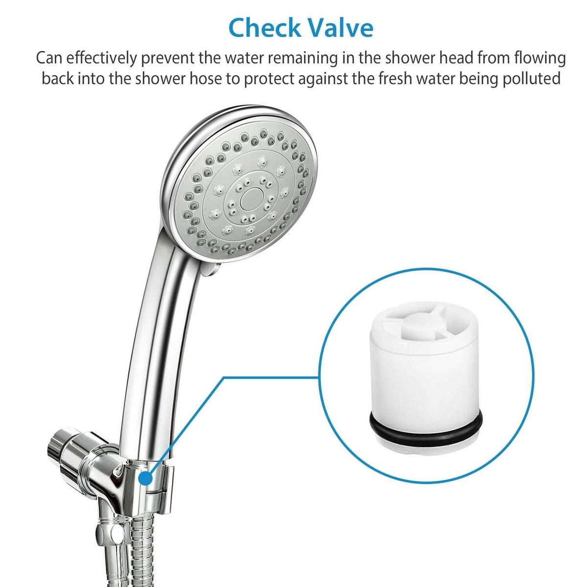 iMountek Handheld Stainless Shower Hand-iMountek Handheld Stainless Shower Hand