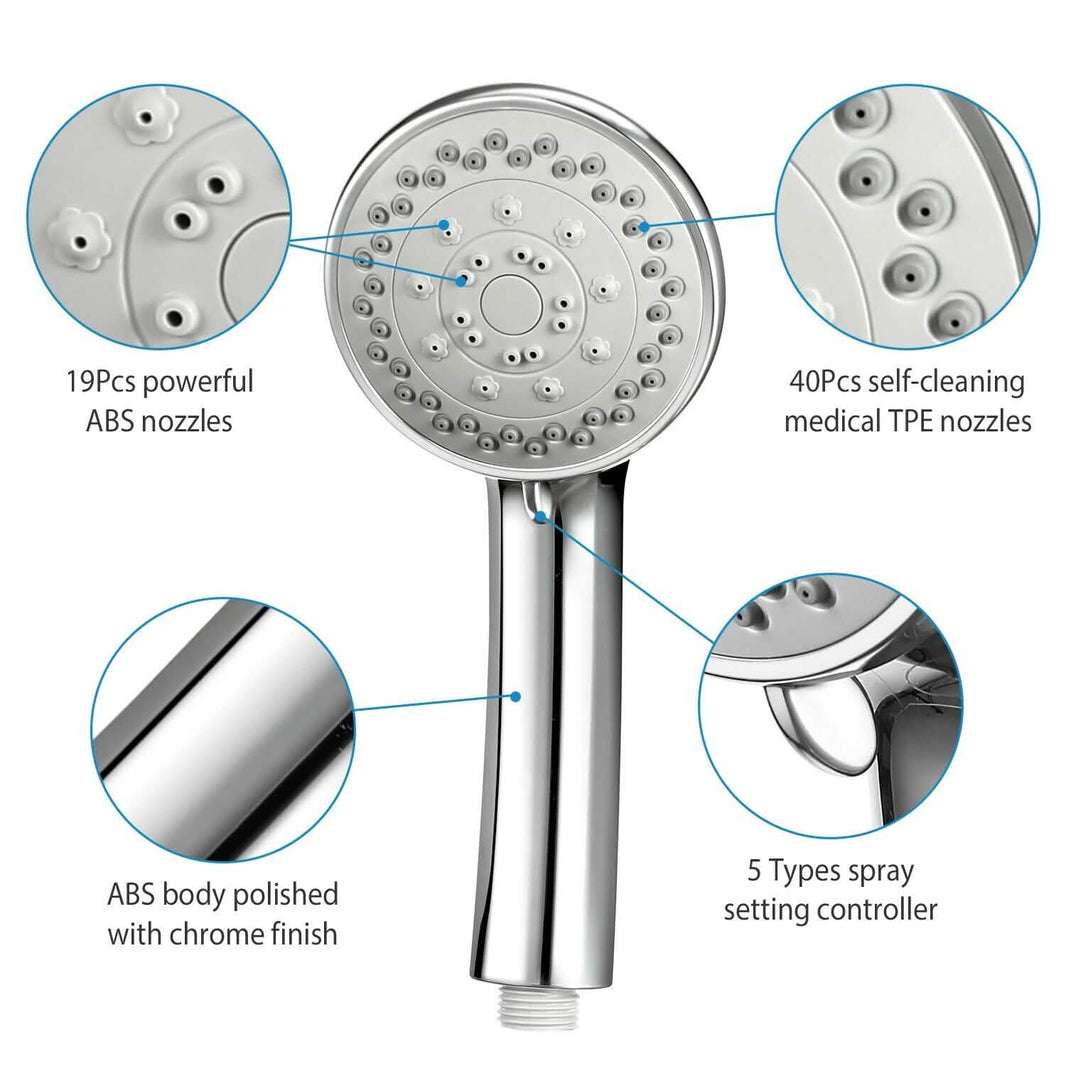 iMountek Handheld Stainless Shower Hand-iMountek Handheld Stainless Shower Hand