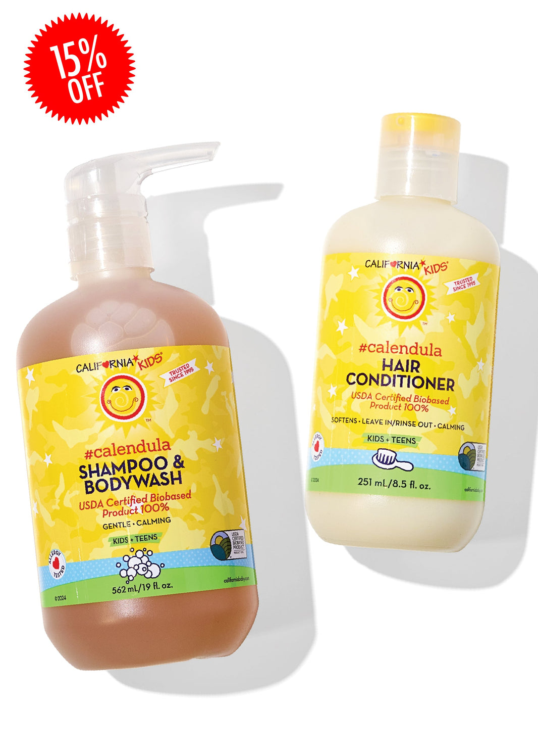 Kids #Calendula™ Shampoo + Conditioner Bundle-Kids #Calendula™ Shampoo + Conditioner Bundle