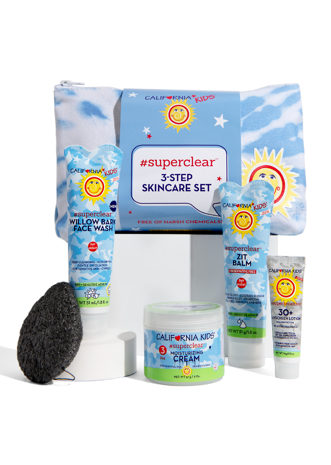 California Kids® #superclear™ 3-Step Skincare Kit-California Kids® #superclear™ 3-Step Skincare Kit