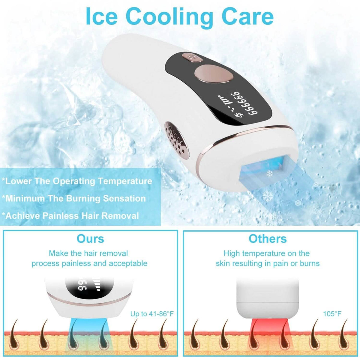 Laser Hair Removal Ice Cooling Permanent IPL-Laser Hair Removal Ice Cooling Permanent IPL