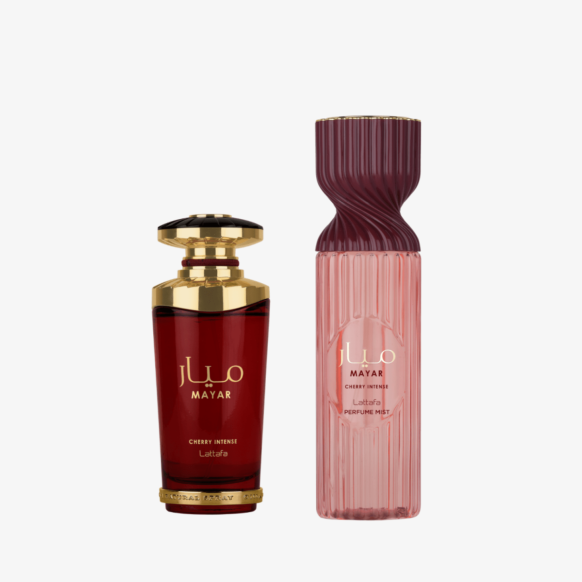 Lattafa Mayar Cherry Intense EDP 100ml + Mayar Cherry Intense Perfume Body Mist 205ml-Lattafa Mayar Cherry Intense EDP 100ml + Mayar Cherry Intense Perfume Body Mist 205ml