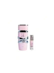 Lattafa Yara EDP 100Ml + Yara roll on 10Ml 0.34Oz for Women-Lattafa Yara EDP 100Ml + Yara roll on 10Ml 0.34Oz for Women