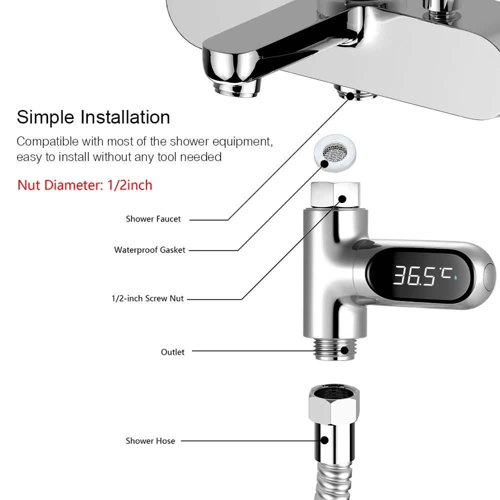 LED Digital Shower Thermometer-LED Digital Shower Thermometer