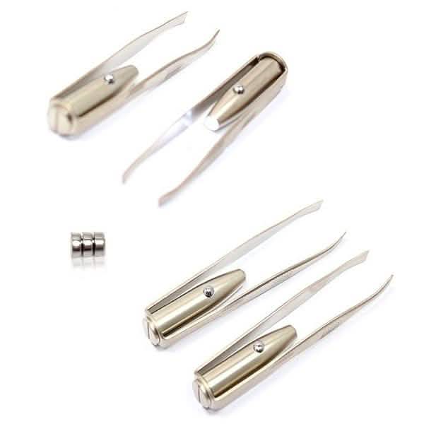 Led Light Eyelash Eyebrow Hair Removal Tweezers-Led Light Eyelash Eyebrow Hair Removal Tweezers