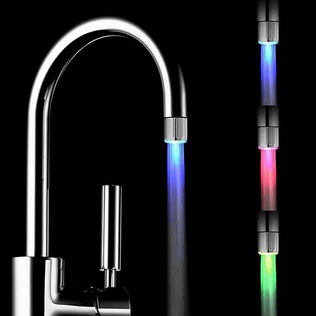 LED Light Water Faucet Tap Heads Glow LED Shower Stream-LED Light Water Faucet Tap Heads Glow LED Shower Stream