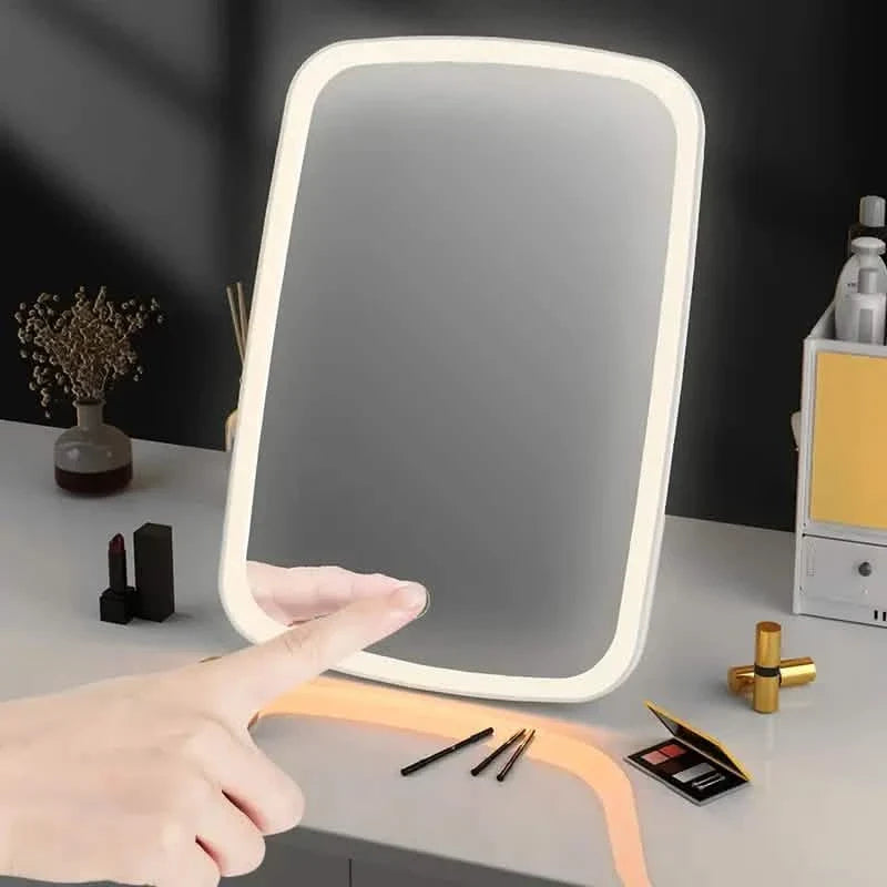 LED Makeup Mirror with Touch Sensor - 3 Color Lighting Modes-LED Makeup Mirror with Touch Sensor - 3 Color Lighting Modes