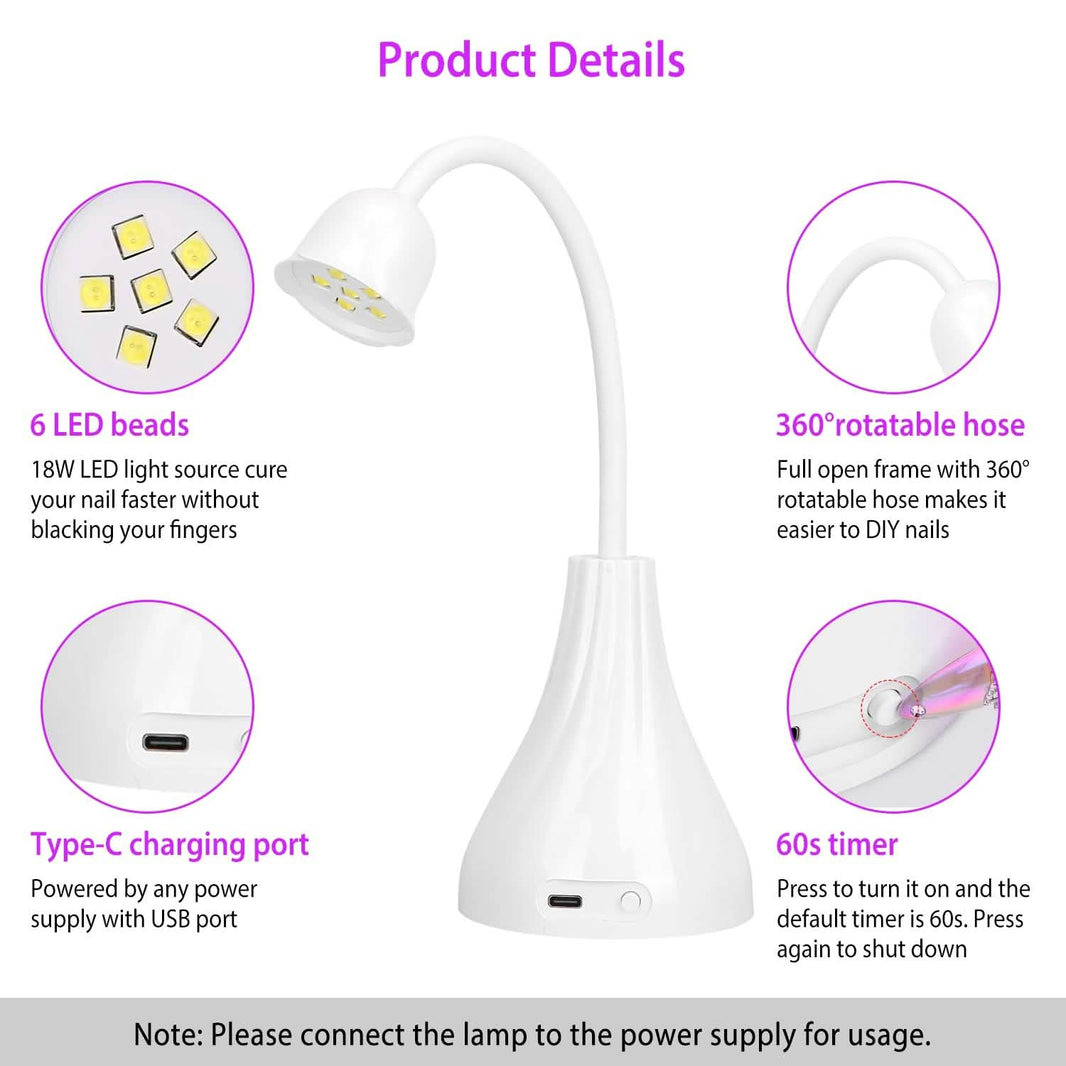 LED UV Nail Lamp Polish Dryer Lamp-LED UV Nail Lamp Polish Dryer Lamp