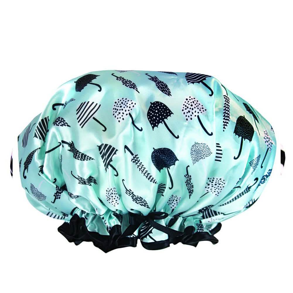 Lemon Lavender Comfy Retro Style Shower Cap-Lemon Lavender Comfy Retro Style Shower Cap