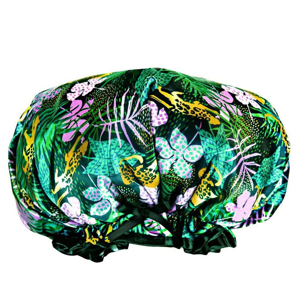 Lemon Lavender Comfy Retro Style Shower Cap-Lemon Lavender Comfy Retro Style Shower Cap