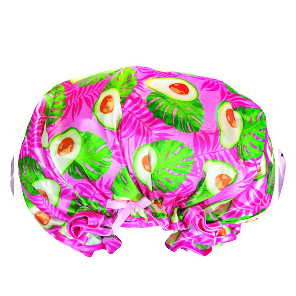 Lemon Lavender Comfy Retro Style Shower Cap-Lemon Lavender Comfy Retro Style Shower Cap