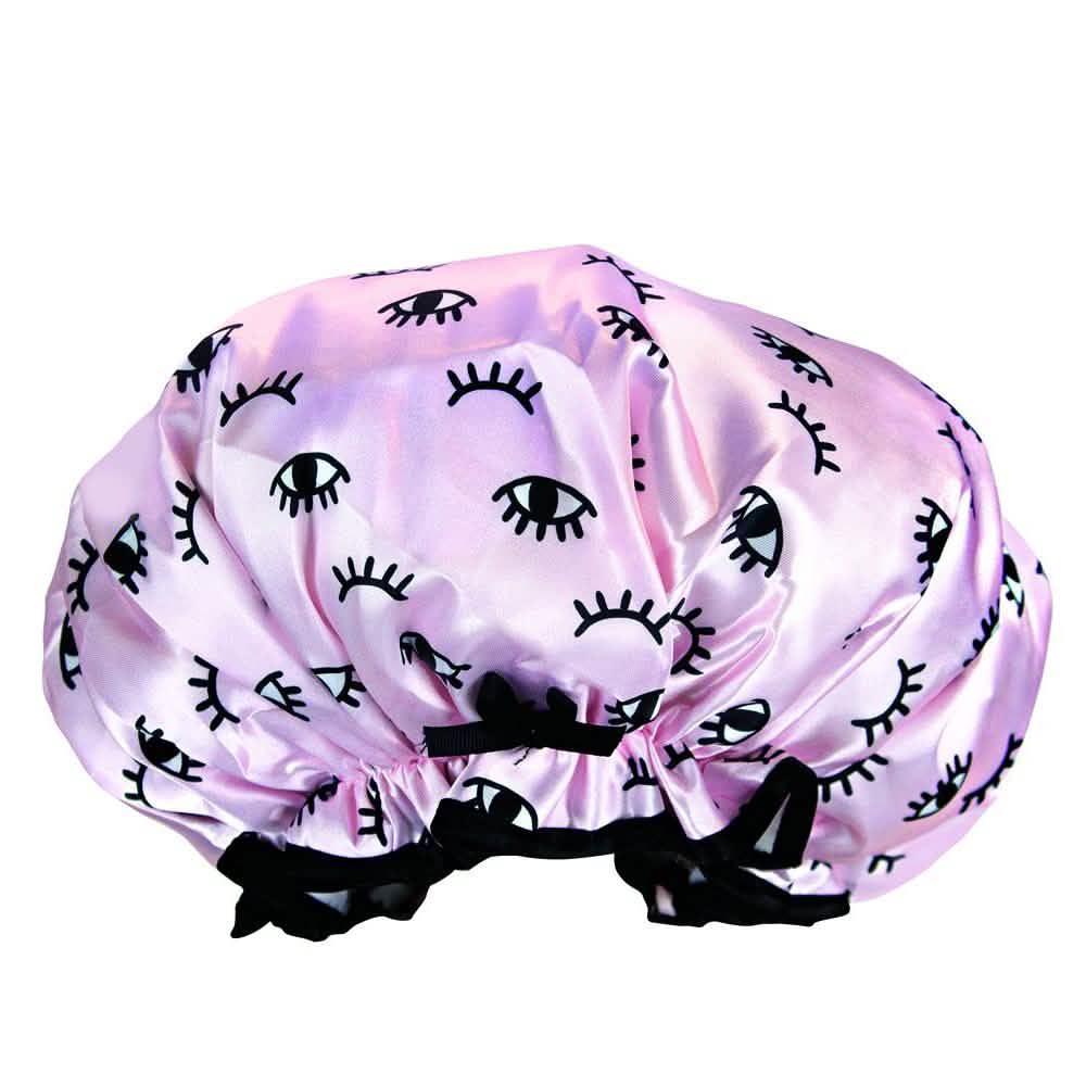 Lemon Lavender Comfy Retro Style Shower Cap-Lemon Lavender Comfy Retro Style Shower Cap