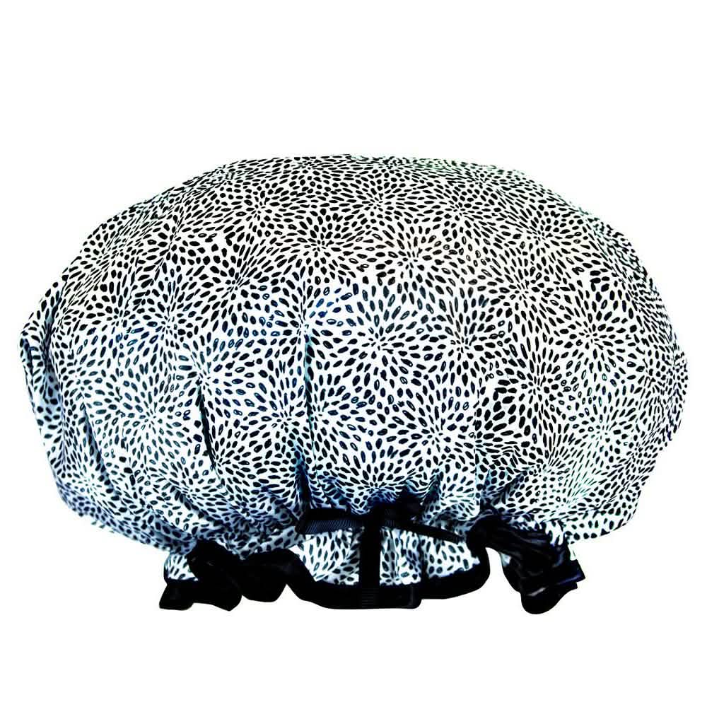 Lemon Lavender Comfy Retro Style Shower Cap-Lemon Lavender Comfy Retro Style Shower Cap