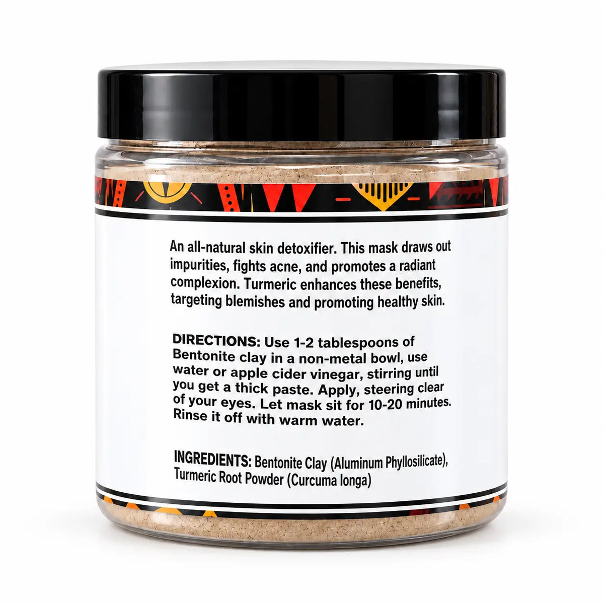 Lulu's Holistics Turmeric & Bentonite Clay Clarifying Detox Mask (8oz)-Lulu's Holistics Turmeric & Bentonite Clay Clarifying Detox Mask (8oz)