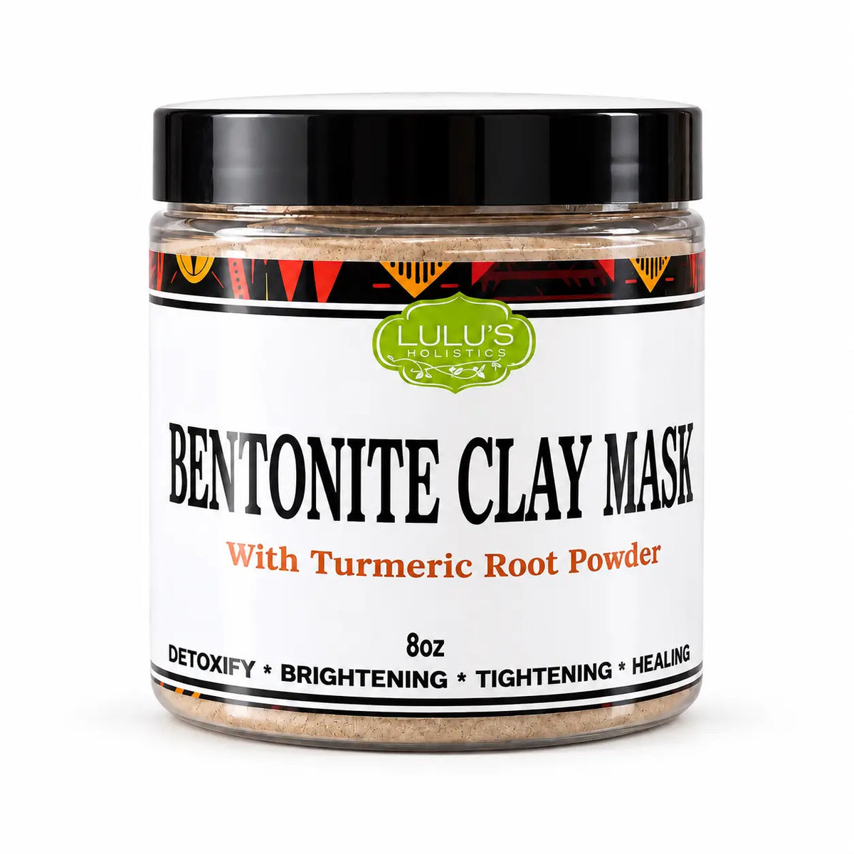 Lulu's Holistics Turmeric & Bentonite Clay Clarifying Detox Mask (8oz)-Lulu's Holistics Turmeric & Bentonite Clay Clarifying Detox Mask (8oz)