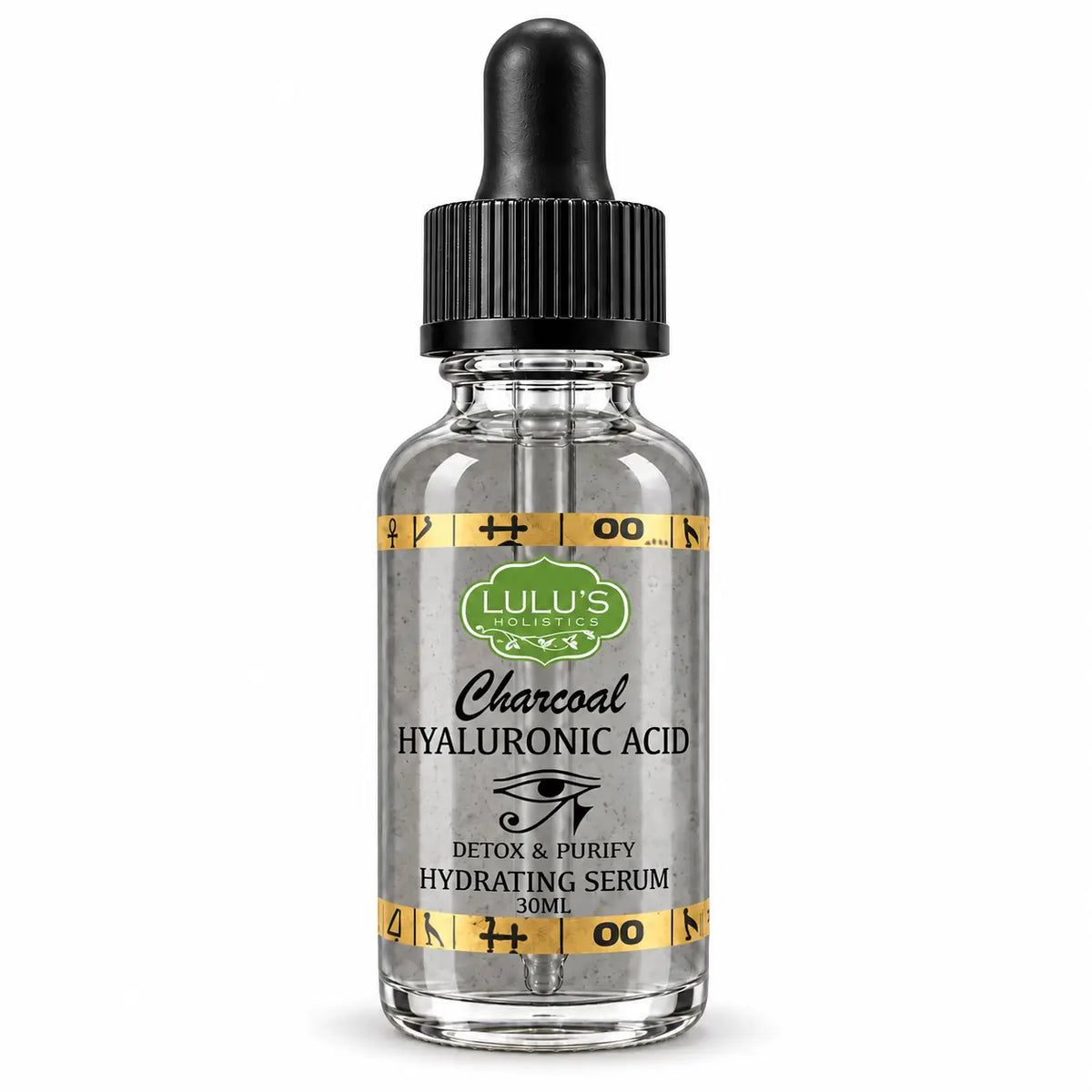 Lulu's Holistics Charcoal Hyaluronic Acid Detox & Purify Hydrating Serum (30ml)-Lulu's Holistics Charcoal Hyaluronic Acid Detox & Purify Hydrating Serum (30ml)