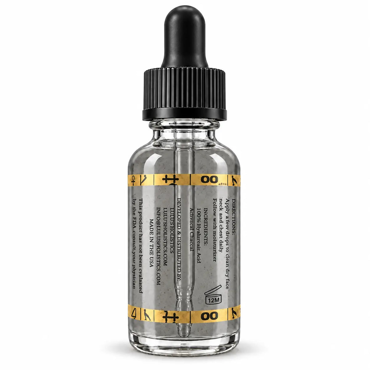 Lulu's Holistics Charcoal Hyaluronic Acid Detox & Purify Hydrating Serum (30ml)-Lulu's Holistics Charcoal Hyaluronic Acid Detox & Purify Hydrating Serum (30ml)