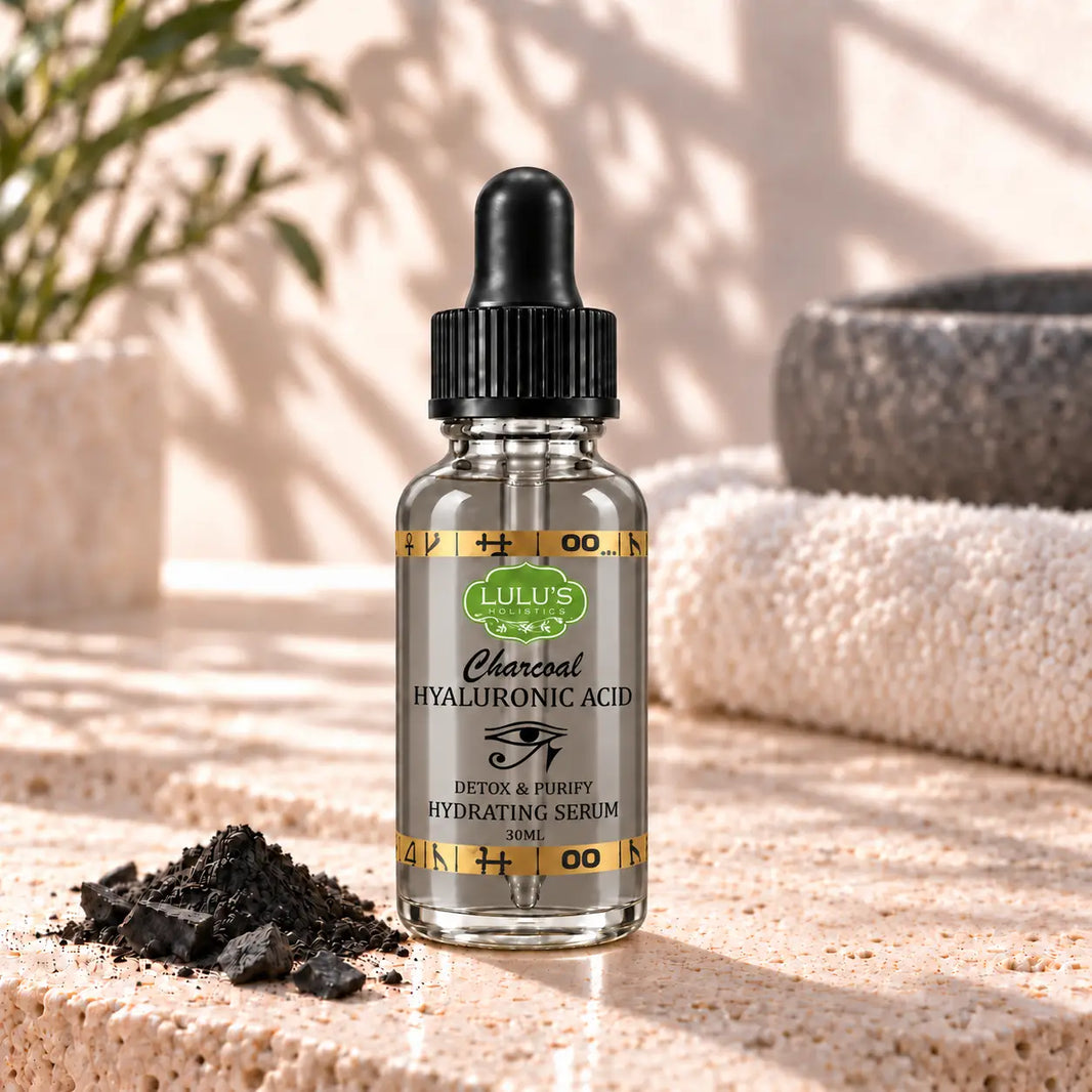 Lulu's Holistics Charcoal Hyaluronic Acid Detox & Purify Hydrating Serum (30ml)-Lulu's Holistics Charcoal Hyaluronic Acid Detox & Purify Hydrating Serum (30ml)