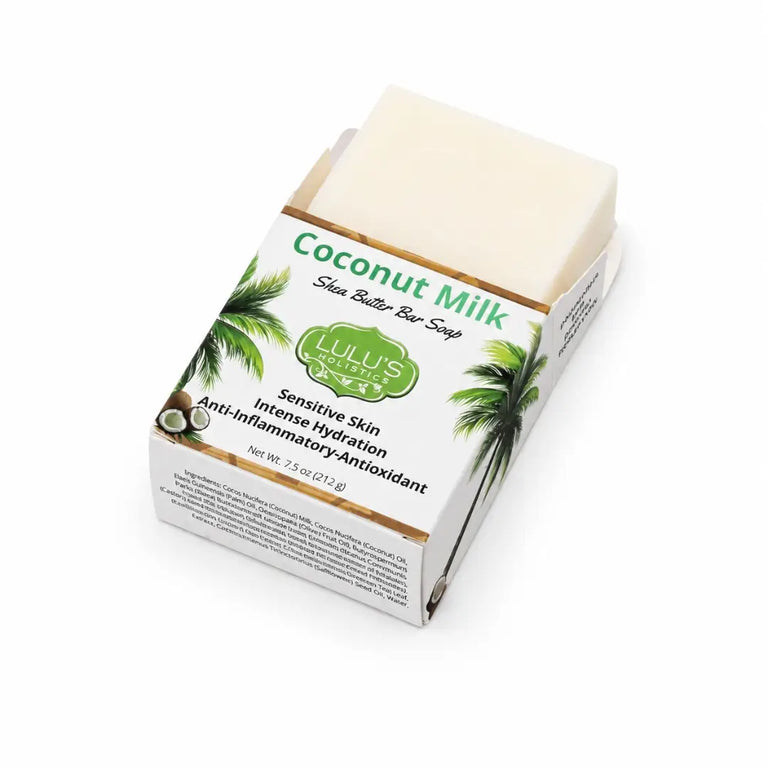 Lulu's Holistics Coconut Milk Shea Butter Bar Soap – Moisturizing Cleanse