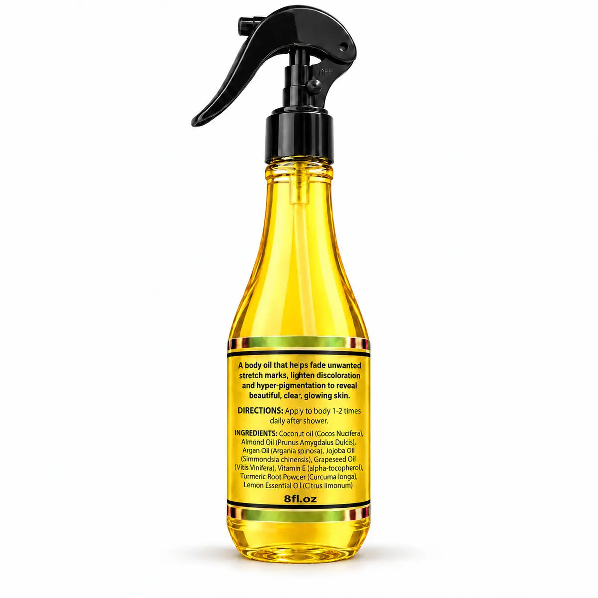 Lulu's Holistics Lemon Turmeric Radiance Conditioning Body Oil (8oz)-Lulu's Holistics Lemon Turmeric Radiance Conditioning Body Oil (8oz)