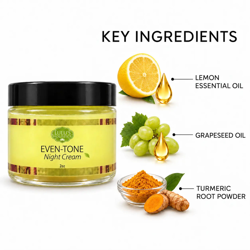 Lulu's Holistics Even-Tone Overnight Moisture Face Cream (2oz)-Lulu's Holistics Even-Tone Overnight Moisture Face Cream (2oz)
