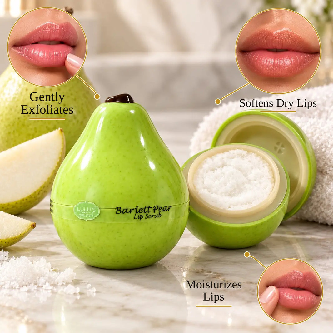 Lulu's Holistics Bartlett Pear Exfoliating Lip Scrub (2oz)-Lulu's Holistics Bartlett Pear Exfoliating Lip Scrub (2oz)