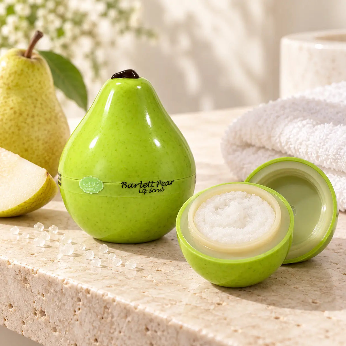Lulu's Holistics Bartlett Pear Exfoliating Lip Scrub (2oz)-Lulu's Holistics Bartlett Pear Exfoliating Lip Scrub (2oz)