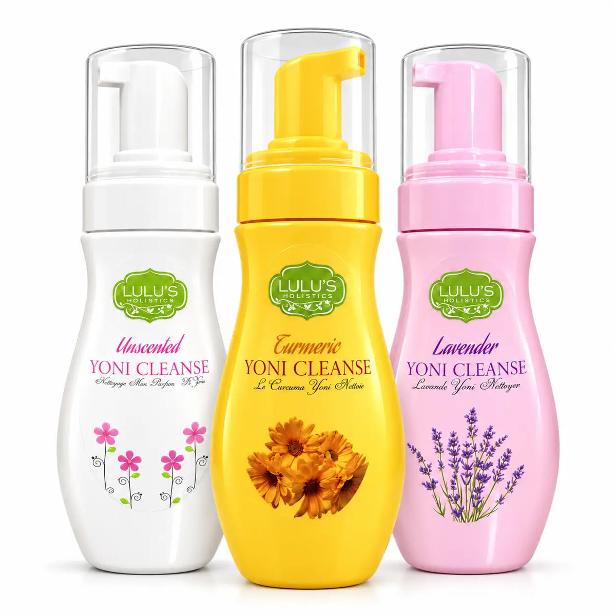 Lulu's Holistics Bikini Line Gentle Cleansing Foaming Wash Trio Bundle-Lulu's Holistics Bikini Line Gentle Cleansing Foaming Wash Trio Bundle