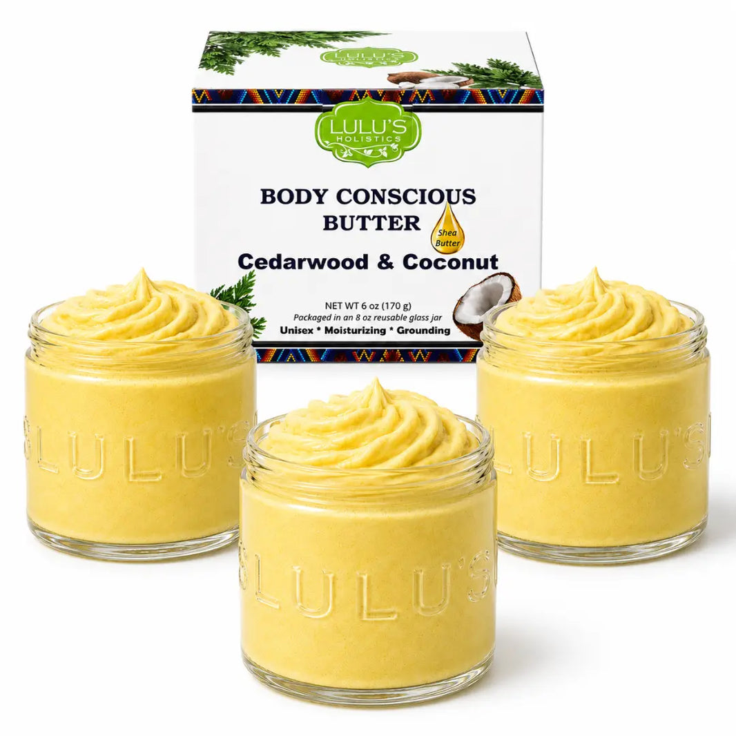 Lulu's Holistics Almond Coconut Glowing Whipped Body Butter with Raw African Yellow Shea Base-Lulu's Holistics Almond Coconut Glowing Whipped Body Butter with Raw African Yellow Shea Base