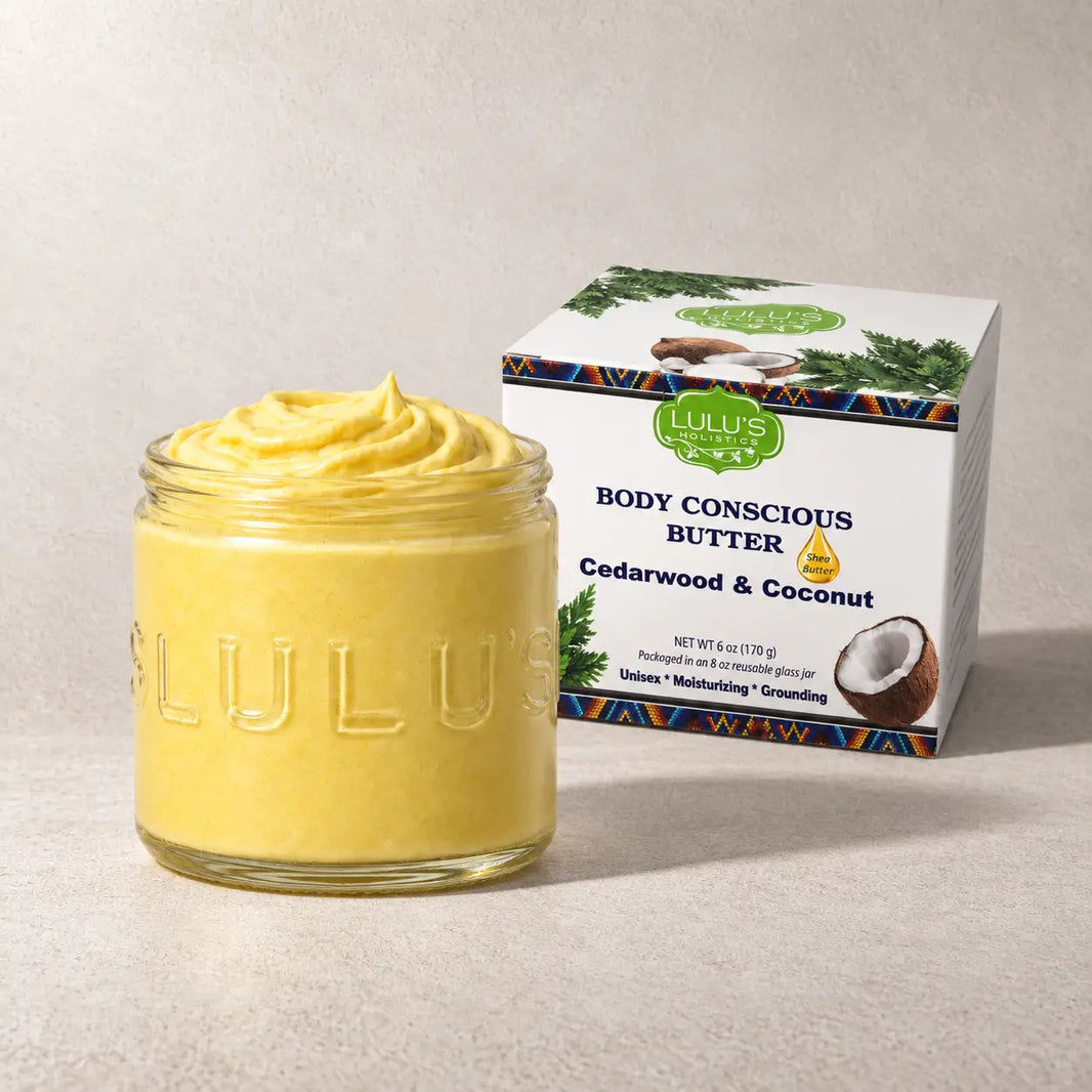 Lulu's Holistics Cedarwood & Coconut Whipped Body Butter – Deep Moisture for Dry Skin-Lulu's Holistics Cedarwood & Coconut Whipped Body Butter – Deep Moisture for Dry Skin