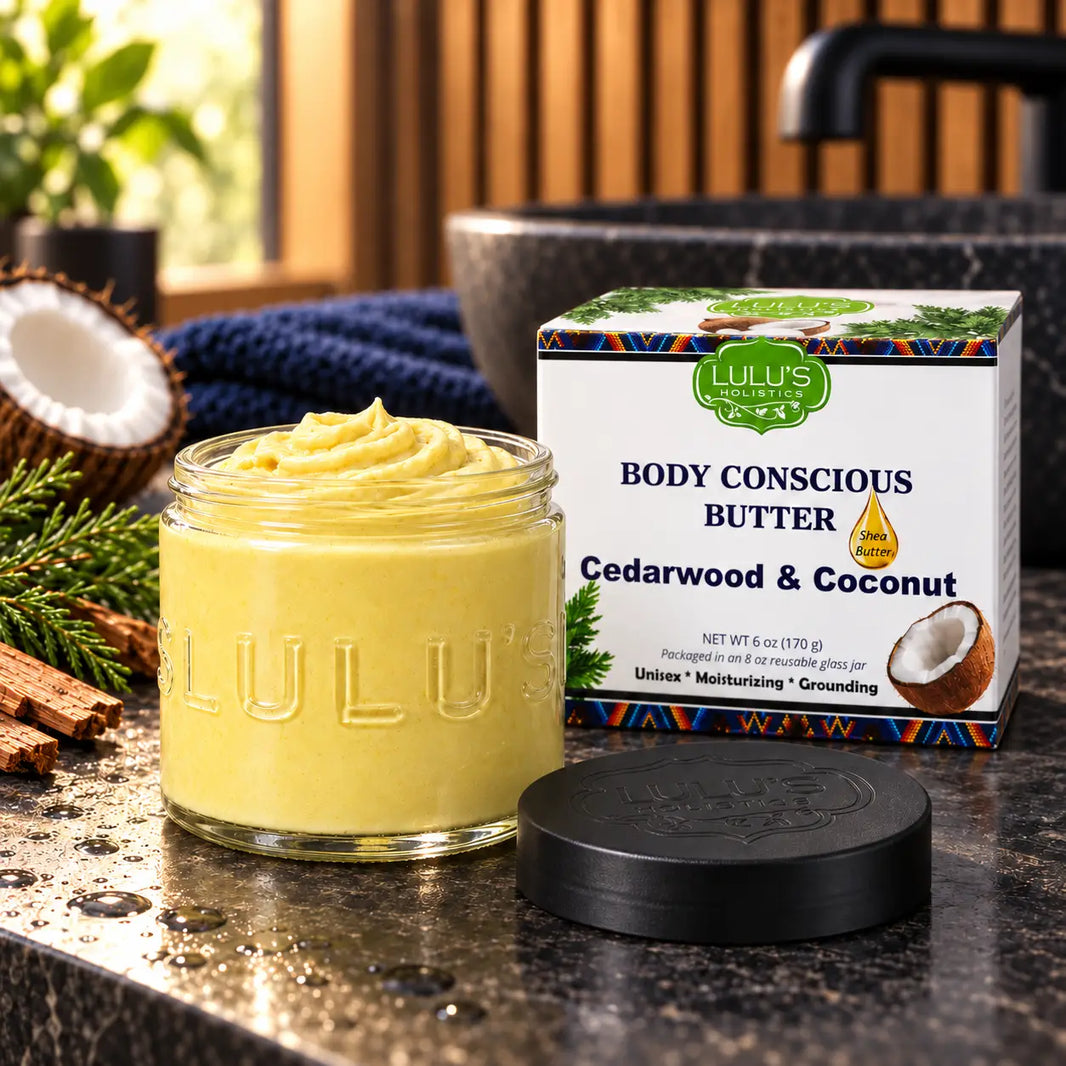 Lulu's Holistics Cedarwood & Coconut Whipped Body Butter – Deep Moisture for Dry Skin-Lulu's Holistics Cedarwood & Coconut Whipped Body Butter – Deep Moisture for Dry Skin
